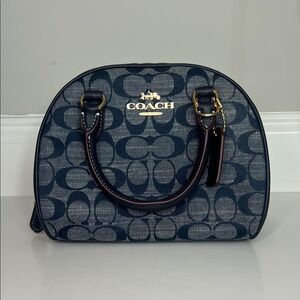 Coach Sydney Satchel Denim Mini Crossbody